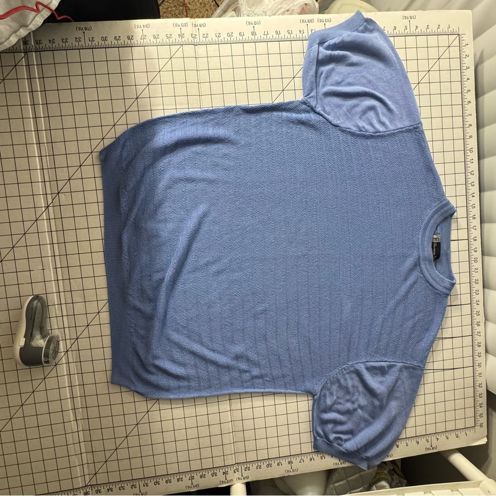 Kilburne and Finch‎ vintage men's XXL blue short sleeve top.